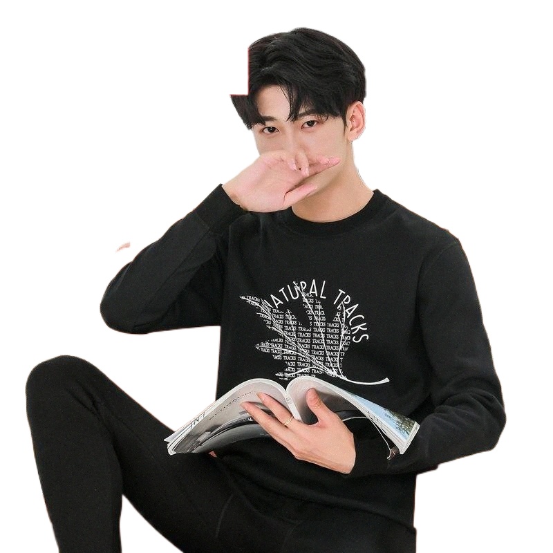 men's Thermal Underwear 2021 Men SET Thicken Fleece Youth Super Warm Print Long Johns Male Termicos Ropa Pantalones Hombre O7lf#