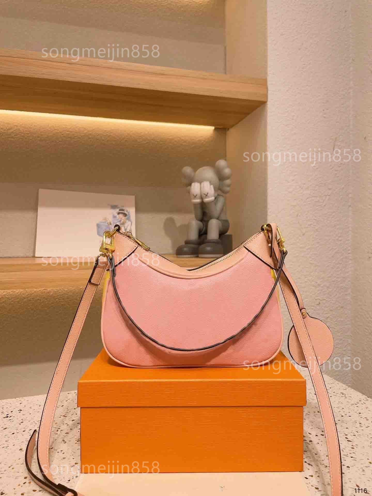

M46091 BAGETELLE New Brand Dumpling Bun Luxury Genuine Leather Bags Handbags Clutch Designer Bag Wallet Crossbody Package, Beige
