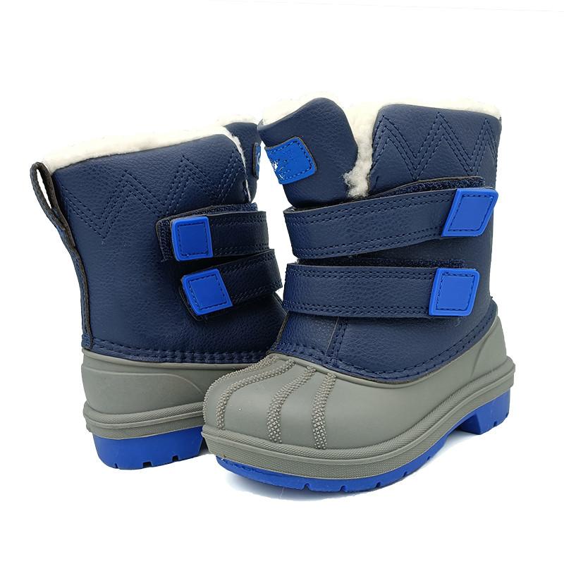 

Boots 1pair Waterproof Ski Leather Children Kid Snow Girl/Boy Winter Warm Fashion Kids BootBoots, Blue