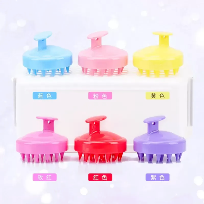 

Shampoo Massage Meridians Dree Bath Brush Beauty Hair Care Sile Comb T0401