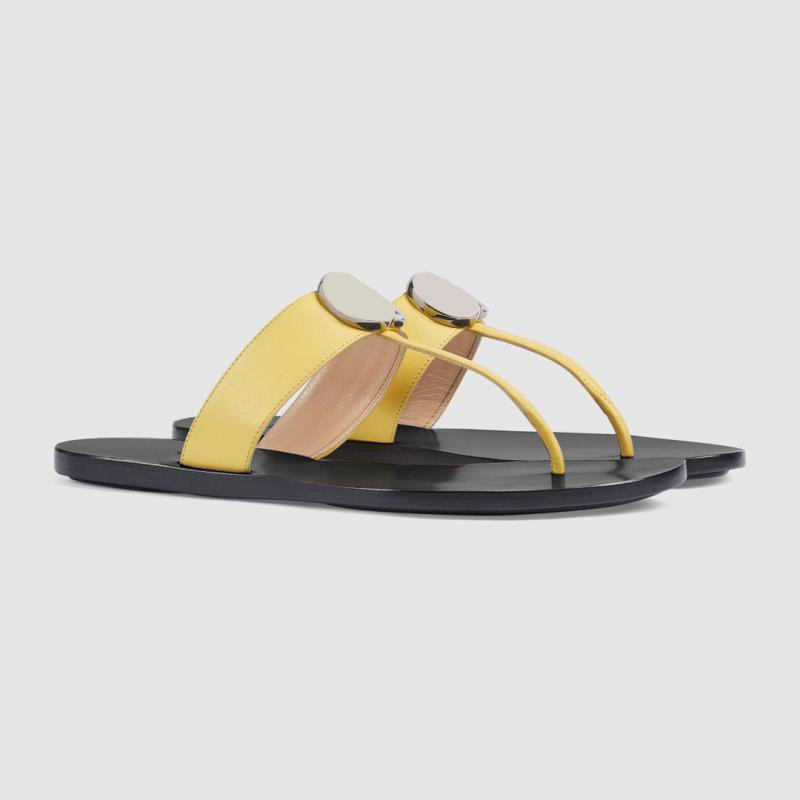 

2022 classic designer woman slippers with box men slipper gear bottoms flip flops women luxury sandals fashion causal Leather thong sandal size 35-42