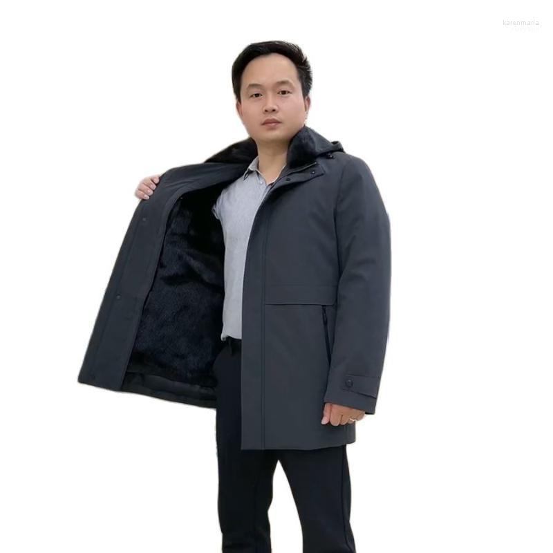 

Men's Down & Parkas Parka Winter Fur Jacket Natural Mink High Quality Outwear Custom All Size And Color Kare22