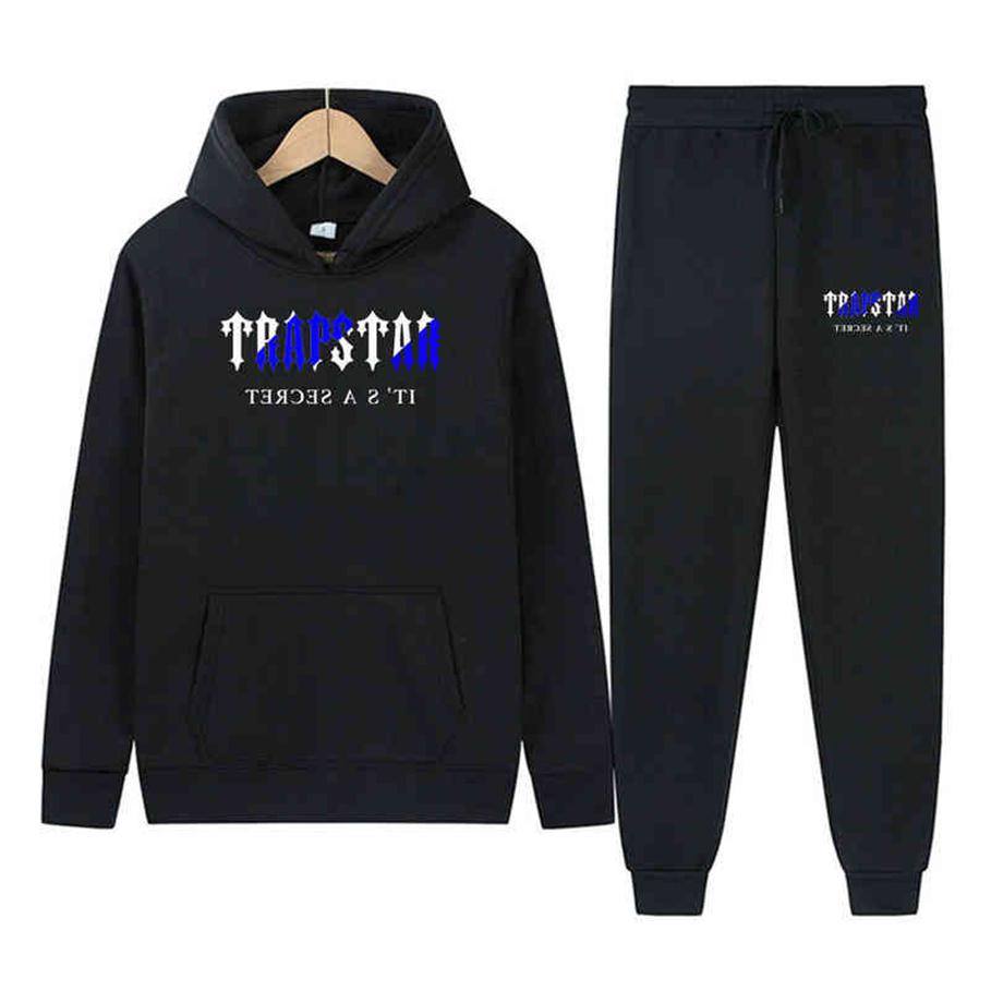 

Men' and Women' Suit Trapstar Sweater Hoodie Casual Sports215l, Pink set