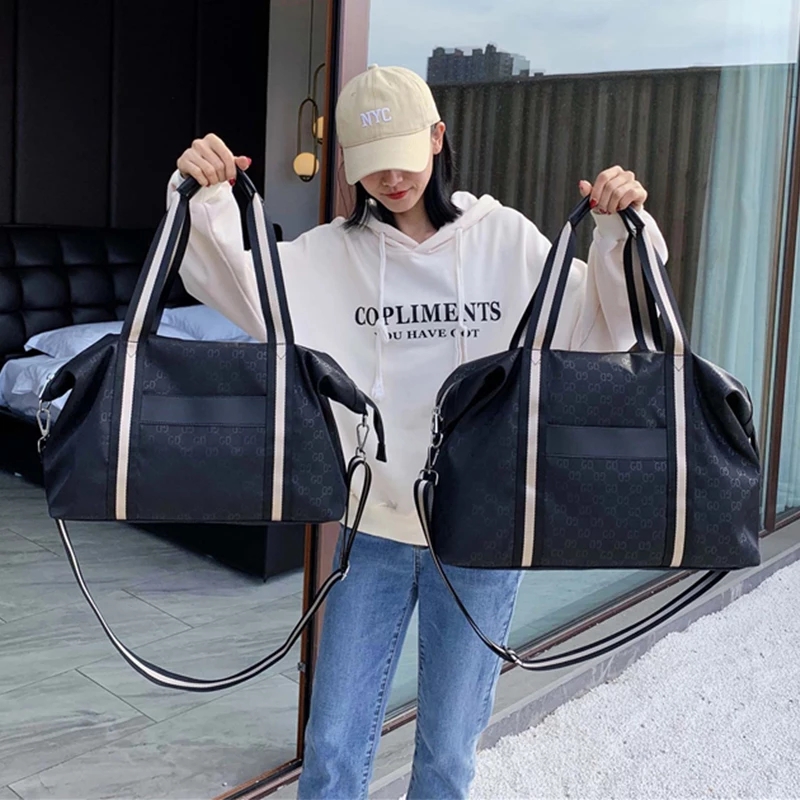 

Duffle bag Classic 45 50 55 Travel luggage for leather Top quality women crossbody totes shoulder Bags mens womens handbags, As photo