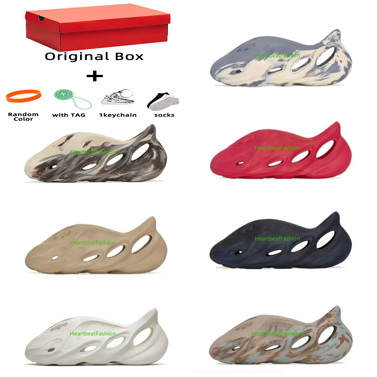 2022 Foam Runner Slipper MXT Moon Gray MX Cream Clay Men Women Slippers Shoes Ochre Vermillion Mineral Blue Triple Black Slide Designer Sandals high