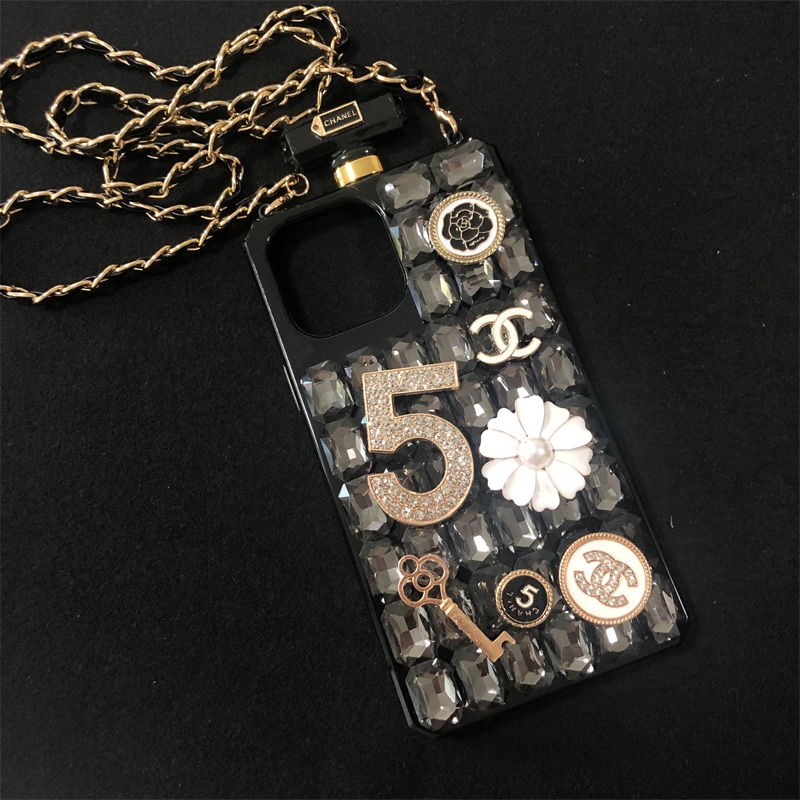 

Luxury Bling Diamond Rhinestone Flower Cases For iPhone 13 11 14 Pro MAX X XS XR 7 8 Plus SE3 12 Chanel Dior Phone Case Pearl Crystal, 4#