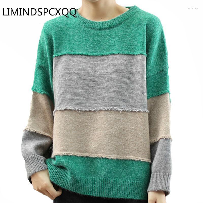 

Women's Sweaters 2022 Winter European Fashion Style Jumpers Ladies Casual Pullovers Oversized Women Knitted Loose Vintage Streetwear Top Jem, Green