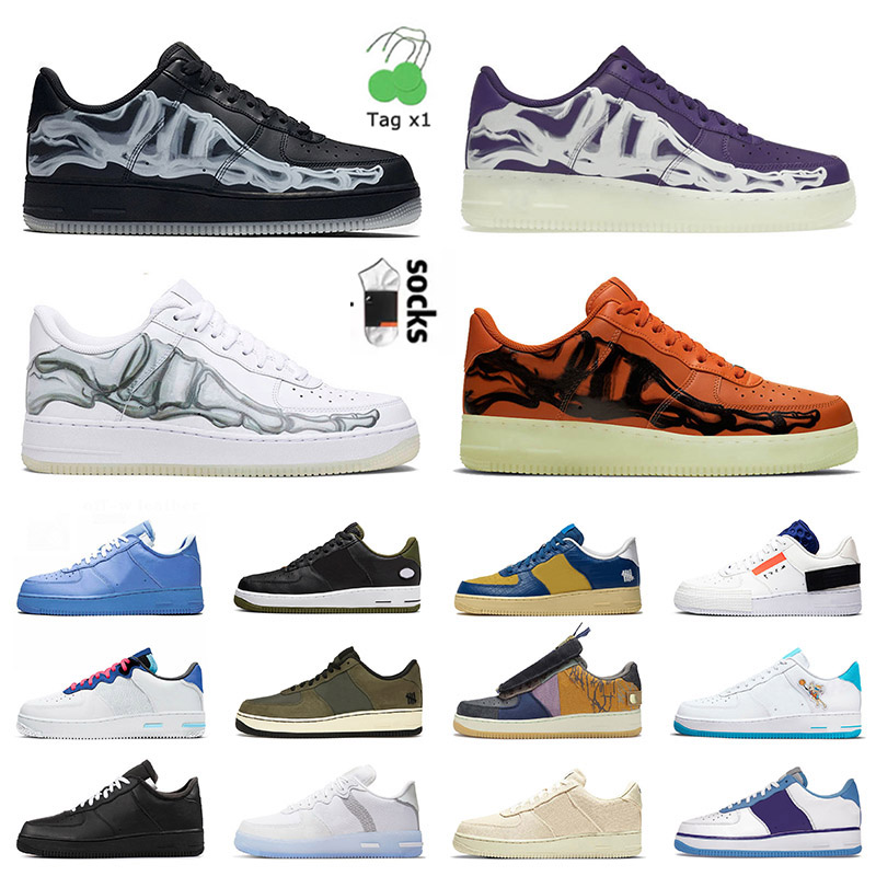 

Authentic OG Platform One N354 Shadow Running Shoes Designer Mens Womens Afs 1 Skeleton Black White Purple Orange Sail Gum off Hare Space Jam Skate Low Sneakers, C42 skeleton white 36-45