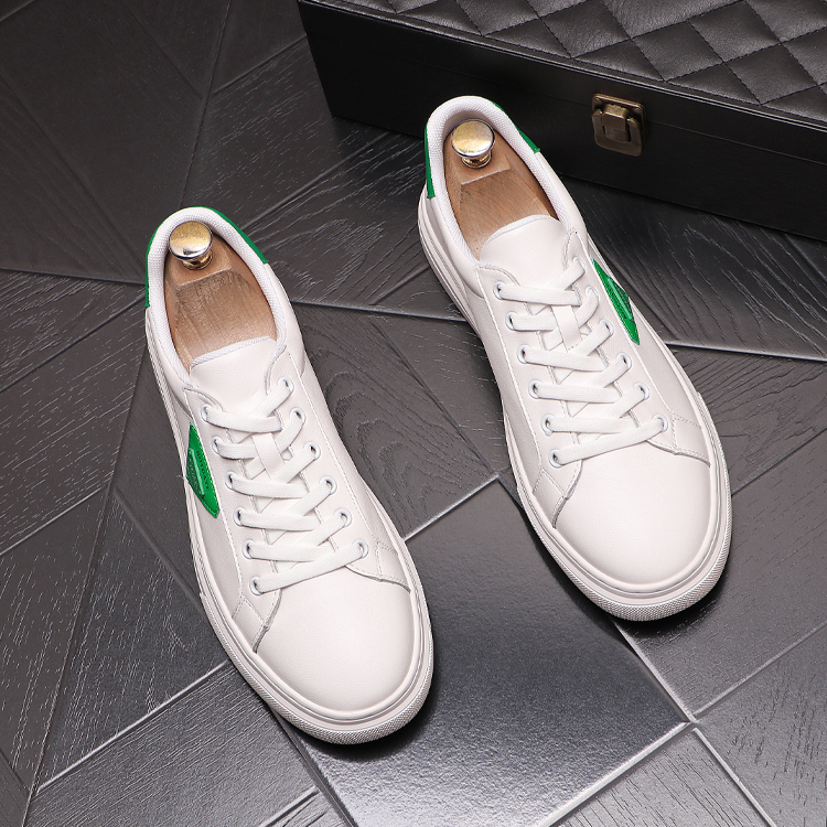 

Classics Style Wedding Dress Party Shoes Autumn Spring White Vulcanized Sneakers Flat Comfortable Round Toe Thick Bottom Business Leisure Walking Loafers N239