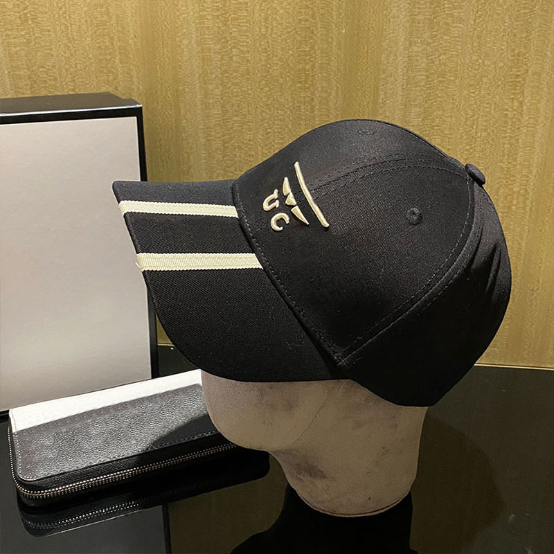 

Designer Ball Cap Fashion Classic Dome Caps Summer Hat Letter Striped Design for Man Woman Hats 5 Color Good Quality, C1
