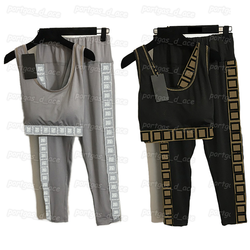 

Printed Womens Tracksuit Summer Sleeveless Yoga Outfits Comfortable Jogging Running Sportswear Black Padded Tank Tops Tight Shorts Set, Gray with label#20212945