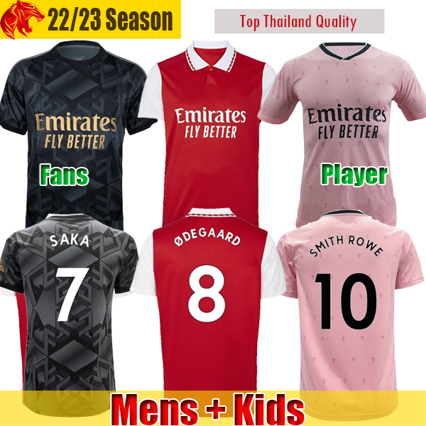 

22 23 SMITH ROWE Soccer Jersey GABRIEL Arsenal PEPE SAKA 2022 2023 Fans Player version Gunners ODEGAARD Football Shirt THOMAS MARTINELLI Home Jerseys Mens Kids kit, T shirt angel apricot