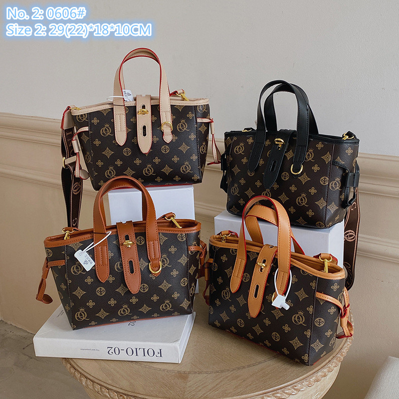 

Wholesale factory ladies shoulder bags 3 styles street fashion printing elegant backpack sweet bow ribbon handbag personality contrast leather jiaozi bag, Beige3-216#