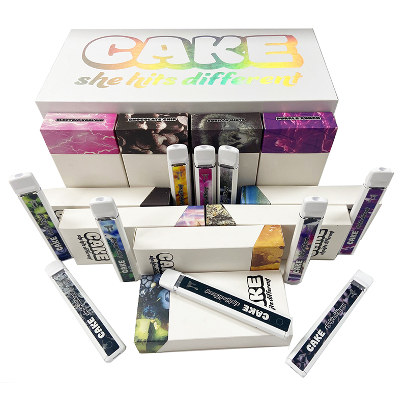 

Cake Disposable Vape Pen New 10 Colors Disposable E-cigarettes Rechargeable Battery 1ml Starter Kit Vapes Cartridges Empty Oil Carts Device Pods Vaporizer Pod