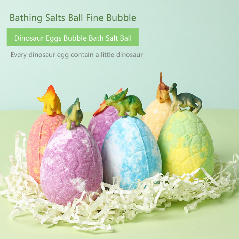 

Children Cartoon Bath Bombs Wholesale Bubble Cute Dinosaur Bath Salt Bathing Toy Natural Body Moisturizing 6pcs/set