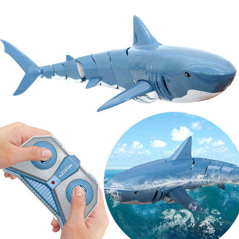 

Electric Remote Control Shark Toys Robots Rc Animals Electric Sharks Childr, H1