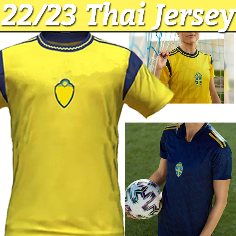 

2022 2023 Sweden IBRAHIMOVIC Soccer Jerseys 22 23 KALLSTROM LARSSON Home Away Football Shirt National Team TOIVONEN MARCUS BERG Uniforms
