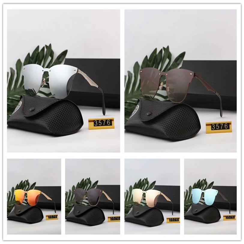 

High Quality Ray Vintage Pilot Brand Sun Glasses Band Polarized UV400 Bans Men Women Ben Sunglasses With Box and Case 3576N203Y