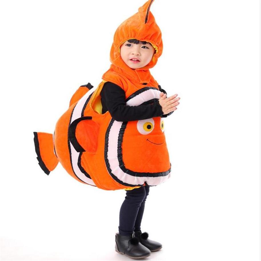

New Animals Costume Baby Kids Fish Clownfish From Pixar Animated Film Finding Nemo Halloween Christmas Cosplay Costume321f, Good