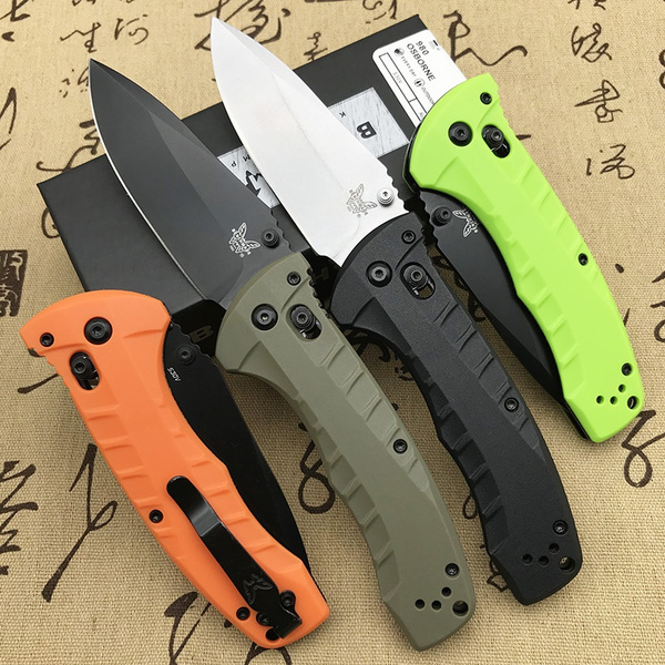 

New Benchmade Turret Folding Knife 3.7" S30V 980SBK Outdoor Survival Self defense EDC Hunting Tool Camping Folding Pokcet Knife