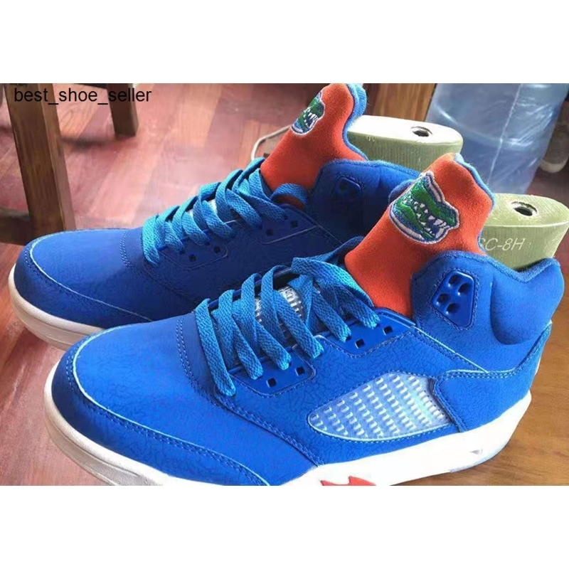 

High Quality 5 Florida Gators mens Basketball Shoes Oklahoma 5s University Blue White Red Orange Men Outdoor Trainers Sneakers With