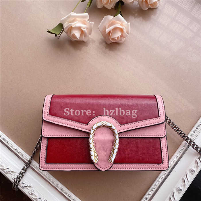 

Diony sus super mini bag Beloved ruby red leather vibrant colors Tiger head closure Luxurys Shopping Bag Style 476432, Color 02