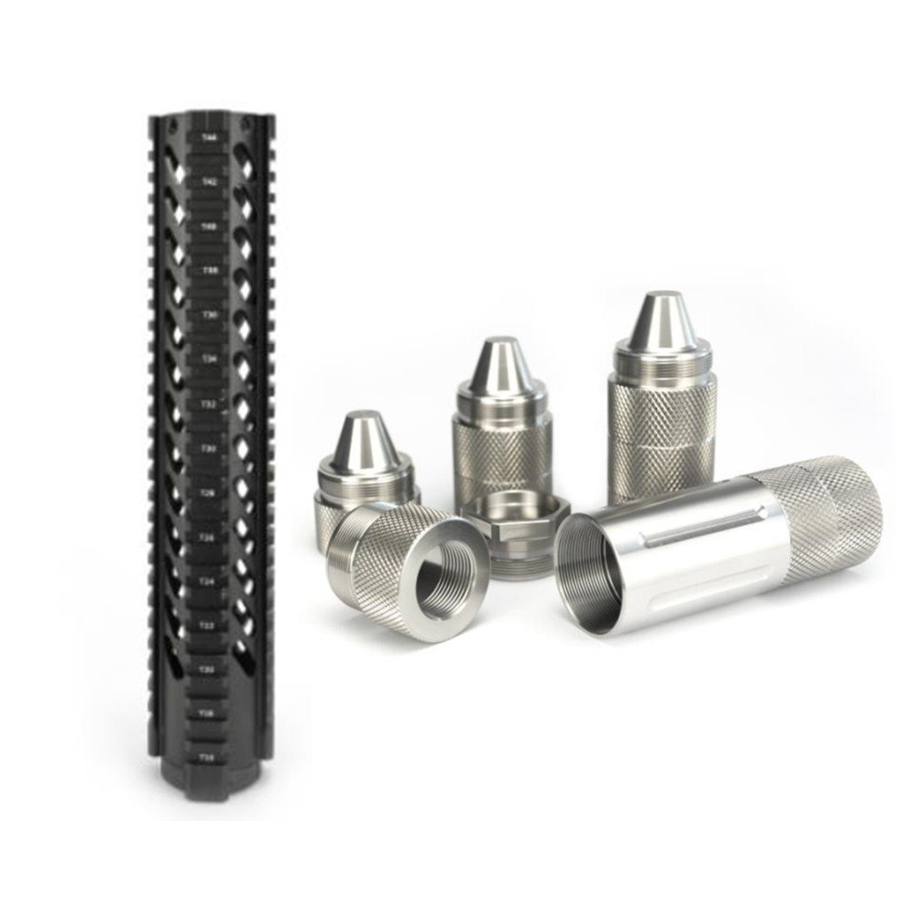 

4"L 7"L 10"L 15"L AR15 Picatinny Rail Quad Rail Aluminum Slim Mlok Handguard Nut Free Float Scope And Solvent Trap Mount Accessories