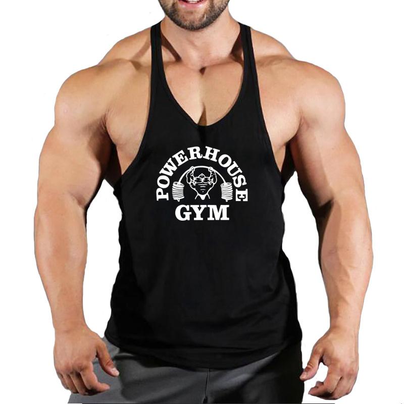 

Men's Tank Tops Arrivals Bodybuilding Stringer Top Gym Sleeveless Shirt Men Fitness Vest Singlet Sportswear Workout TanktopMen's