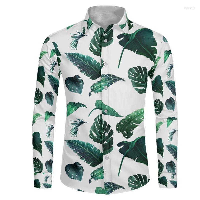 

Men's Dress Shirts Custom Printing Hawaiian Casual Long Sleeve Shirt Men Button Down Mens For Wedding Polyester MenMen's Vere22, Hbc215831f70