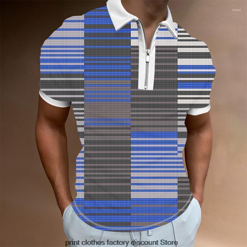 

Men's Polos Men Shirt Collar Short Sleeve Street Wear Casual Tee Fashion Patchwork Turn-down Zipper Design PulloverMen's Men'sMen's, Kthzd22221d1