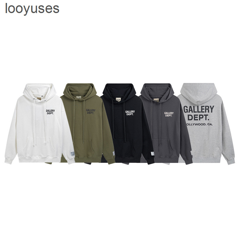 

2022 Sweatshirts Dept Hoodies Sweaters Galleryess Designer Man Winter Letter Slogan Printed High Street Hoodie, White