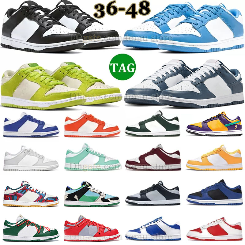 

Top Dunkes low mens womens running shoes Bart Simpson Court Purple University Red Valerian Blue Panda Spartan Green Apple Fog Grey Sneakers Dunks Designer Trianer, D19 36-47 fog grey