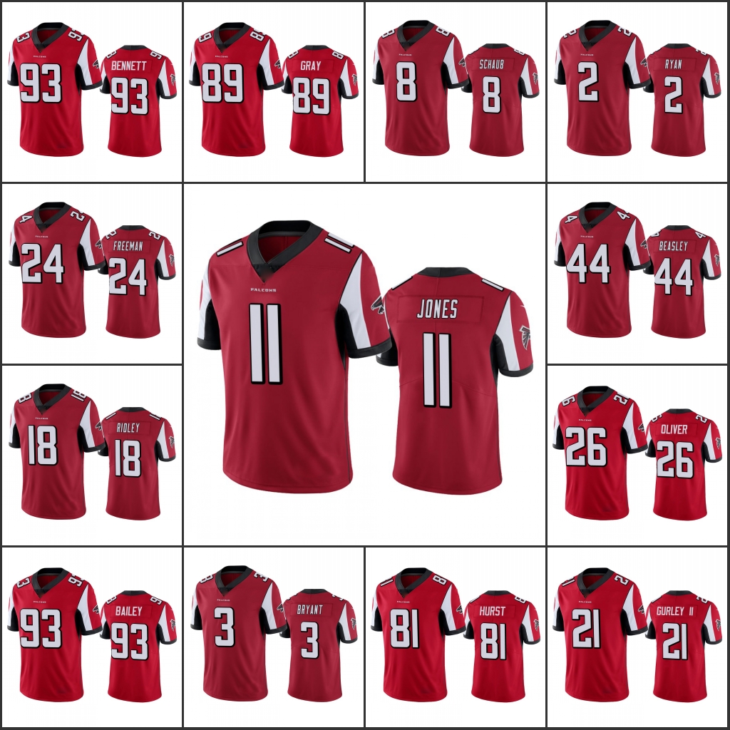 

Atlanta''Falcons''Men #18 Ridley 11 Julio Jones 2 Matt Ryan 21 Gurley Women Youth Red Vapor Untouchable Limited Jersey, 10
