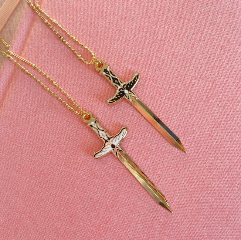 

Pendant Necklaces Moth Sword Necklace Dagger Medieval Viking Fantasy NecklacePendant