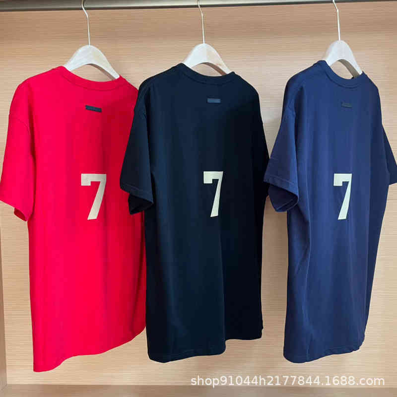 

Mens t Shirts Short Sleeve God of Fear Restore Fog Season 7 Main Line Letter Printed Round Neck Casual T-shirt Men, Black