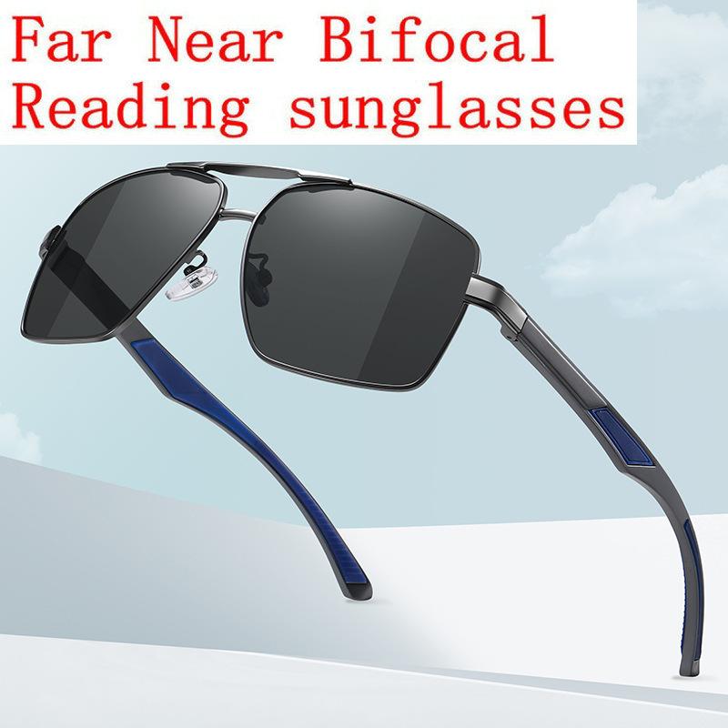 

Sunglasses Bifocal Reading For Men Driving Running Sports Reader Square UV Protection Unisex Multifocal Glasses NXSunglasses