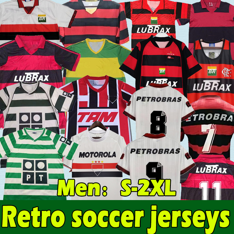 

Flamengo retro soccer jerseys ROMARIO 1978 79 82 88 90 95 96 2009 10 home red black Vintage Classic commemorate Collection Flemish football shirt BEBETO MOREIRA top, 1995 third