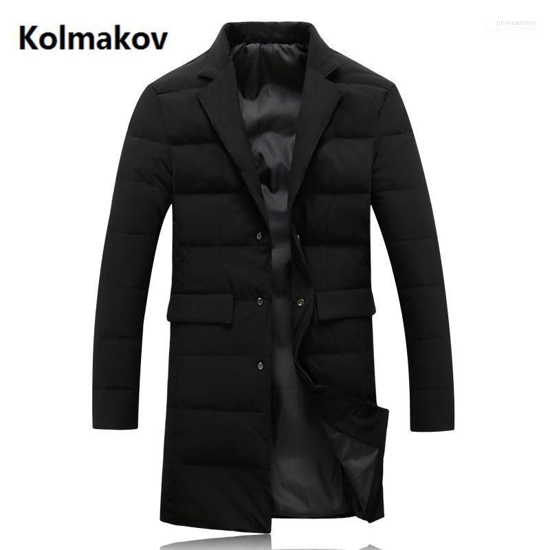

Men's Down & Parkas 2022 Men Coat Winter Fashion Jacket Long Style Parka Thicken 90% White Duck Jakcets Full Size -5XL1 Phin22, Black