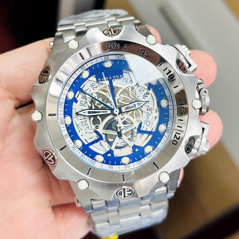 

Wristwatches Invincible Reserve Venom Mens Watch Luminous Chronograph Stainless Steel Luxury Wirstwatch Invicto Reloj De Hombre DropWristwat, Ivt380k-1