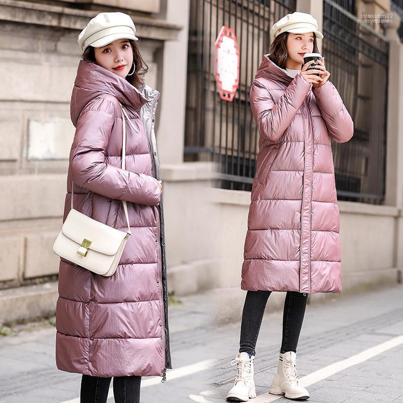 

Women's Down & Parkas Hooded Ladies Coat Long Coats Parka Plus Size Jacket Women Winter Thick For Pink Parks1 Stra22