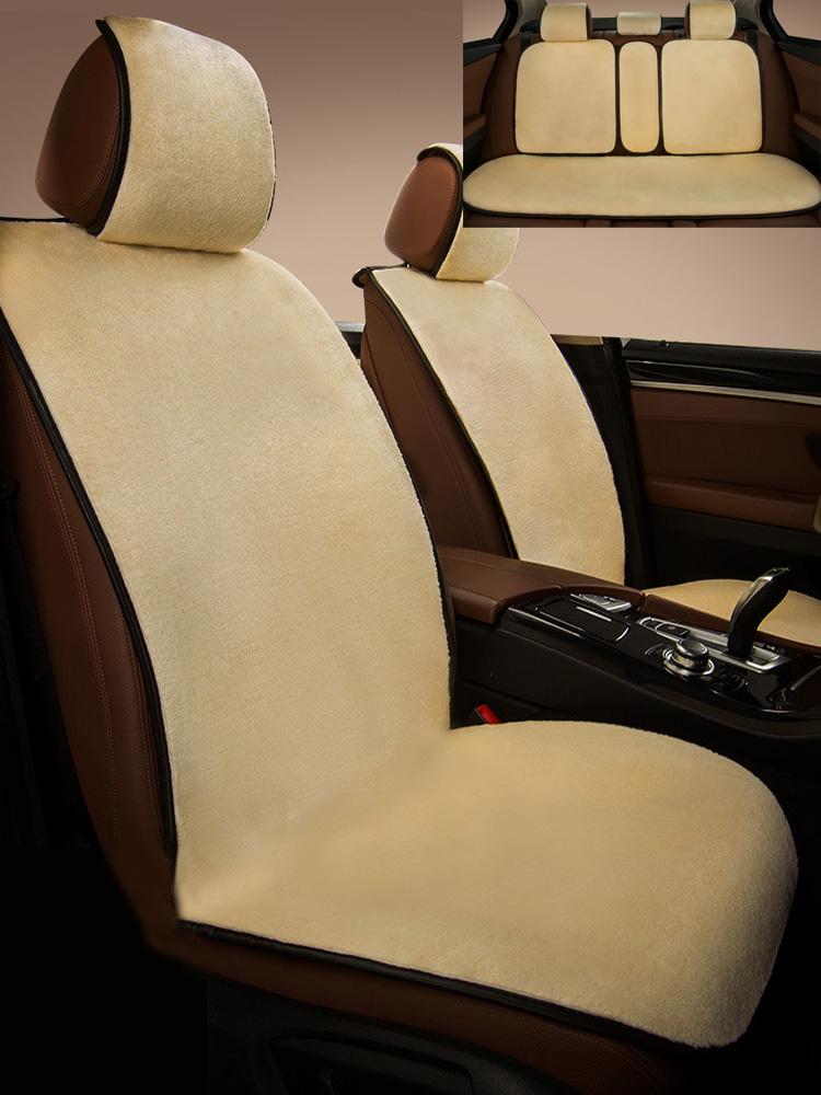 

Car Seat Covers Cushion Winter Plush Warm Short Hair Cotton Pad Wool Heating All Seasons Universal Cover
