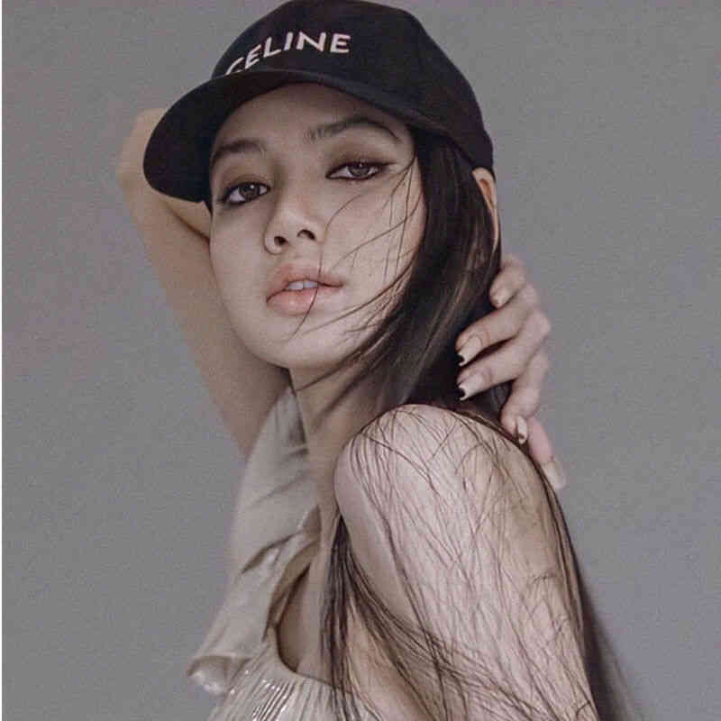 

High Designer Ball Celins Caps version Lisa star same letter Embroidered Baseball Cap version tide brand foreign style duck tongue cap F1NB OUVC, Black