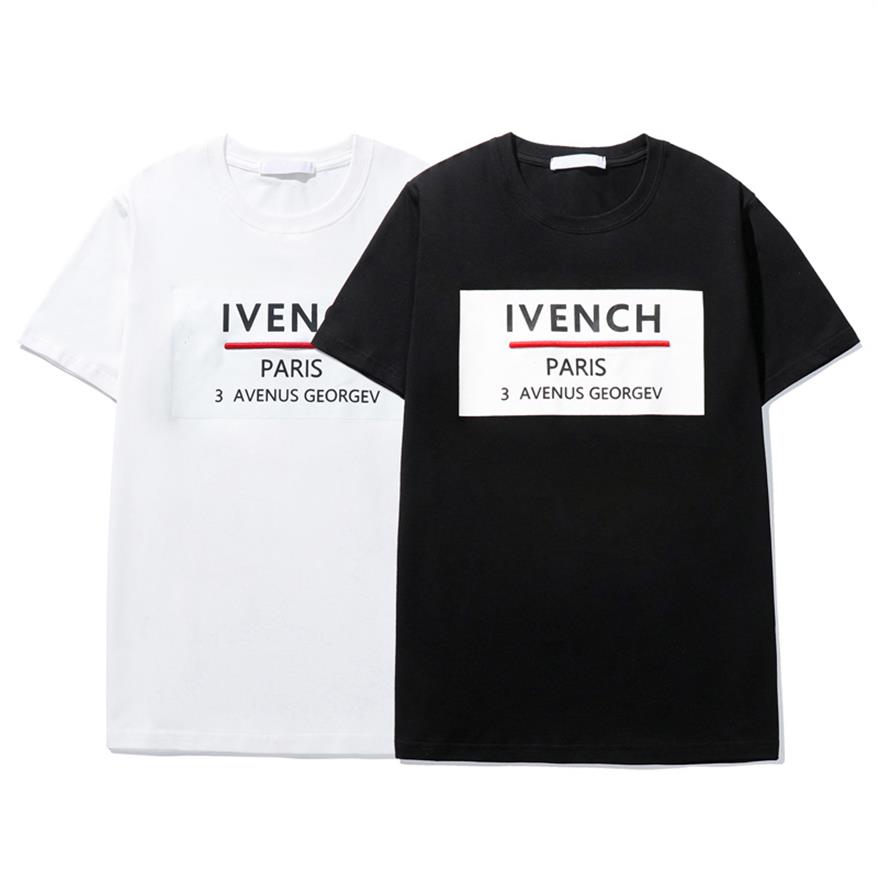 

21SS Mens Women T Shirts high quality casual fashion pure cotton printing black white men and womens T-shirt Asian size M-3XL2306, Extra amount