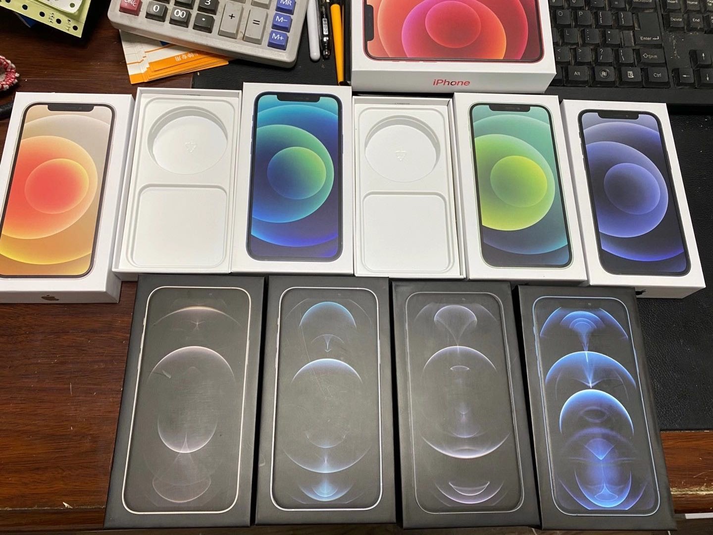 Box de téléphone mobile à cellule vide pour iPhone 12 13 Mini Pro Max Package vide avec manuel d'utilisation du plateau