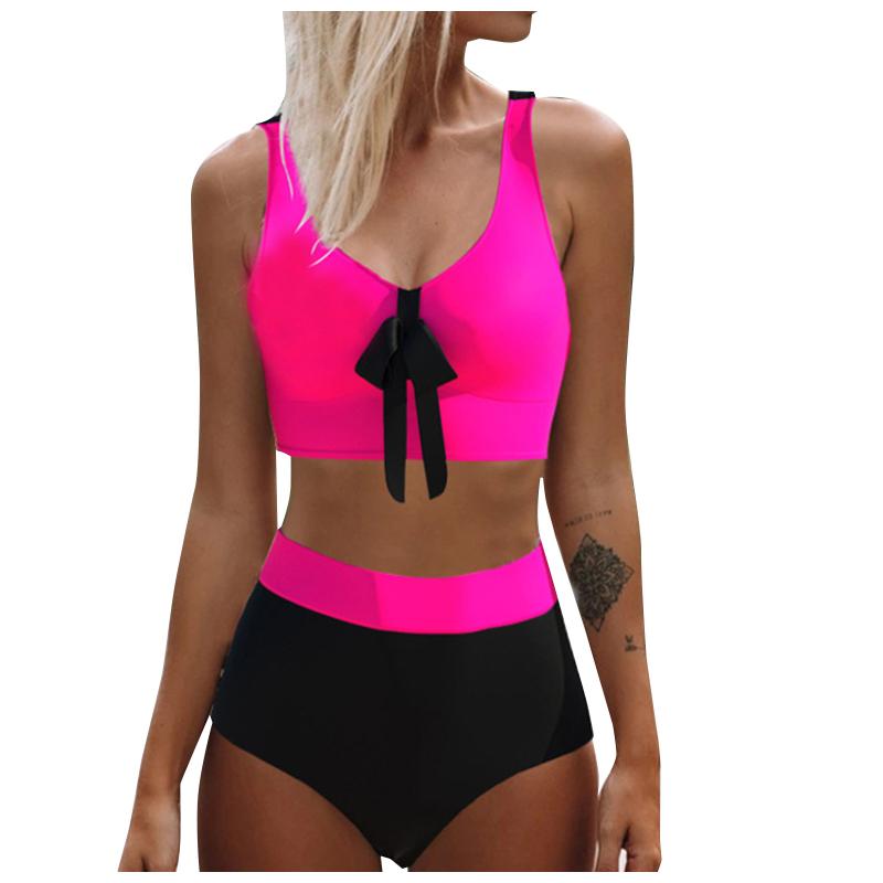 

Women' Swimwear Summer 2022 Swimsuit Woman Push Up Bikini Set Bowknot Women High Cut Brazilian Bathing Suit Swimming Wear, Blue