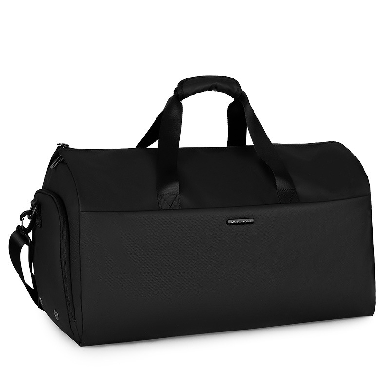 Multifunctional Suit Storage Bag with Side Pockets Large Capacity Business Black Duffel Travel Bag-image-767012717