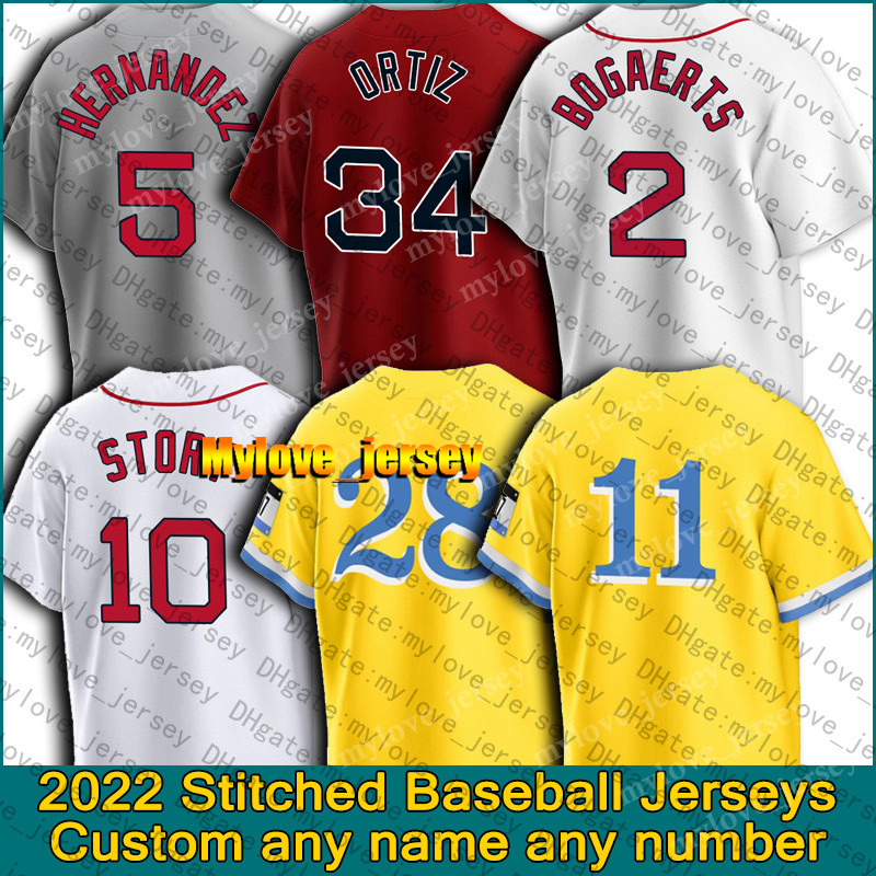 

Red Sox David Ortiz J.D. Martinez Baseball Jersey Boston Trevor Story Red Ted Williams Xander Bogaerts Enrique Hernandez Chris Sale Rafael Devers Bobby Dalbec zxbc, Man custom jersey (ddh)