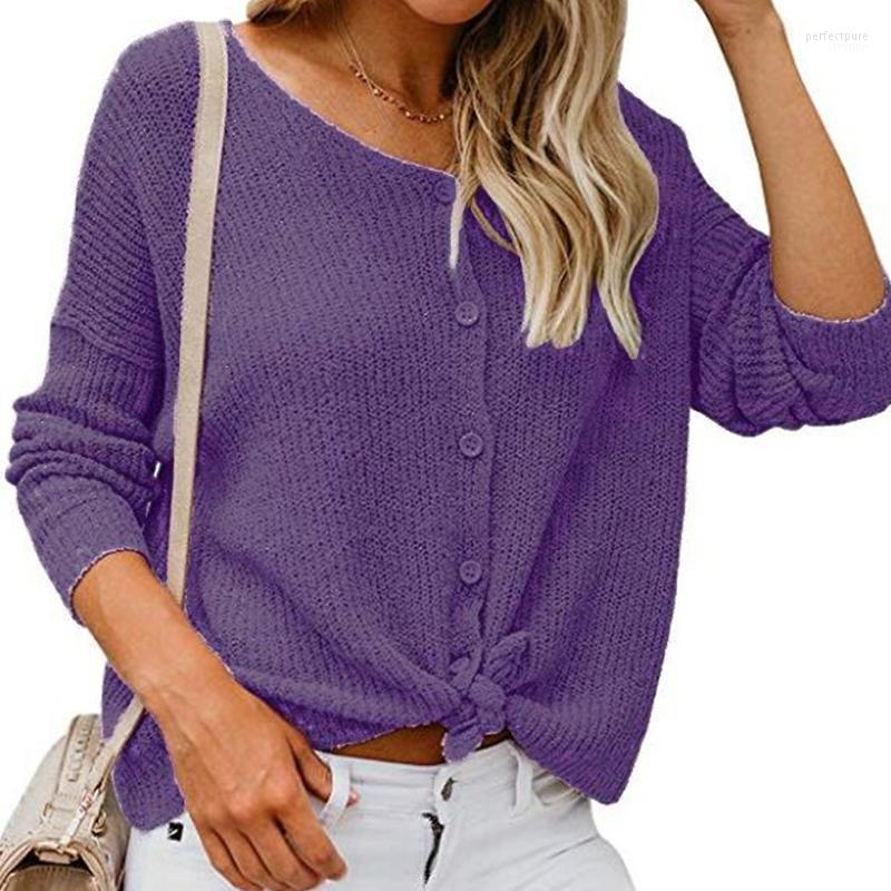 

Women' Sweaters 2022 Casual Loose Jumper Korean Style Buttons Decor Sweater Pullover Women Knitwear V Neck Clothing Autumn Spring Perf22, Black