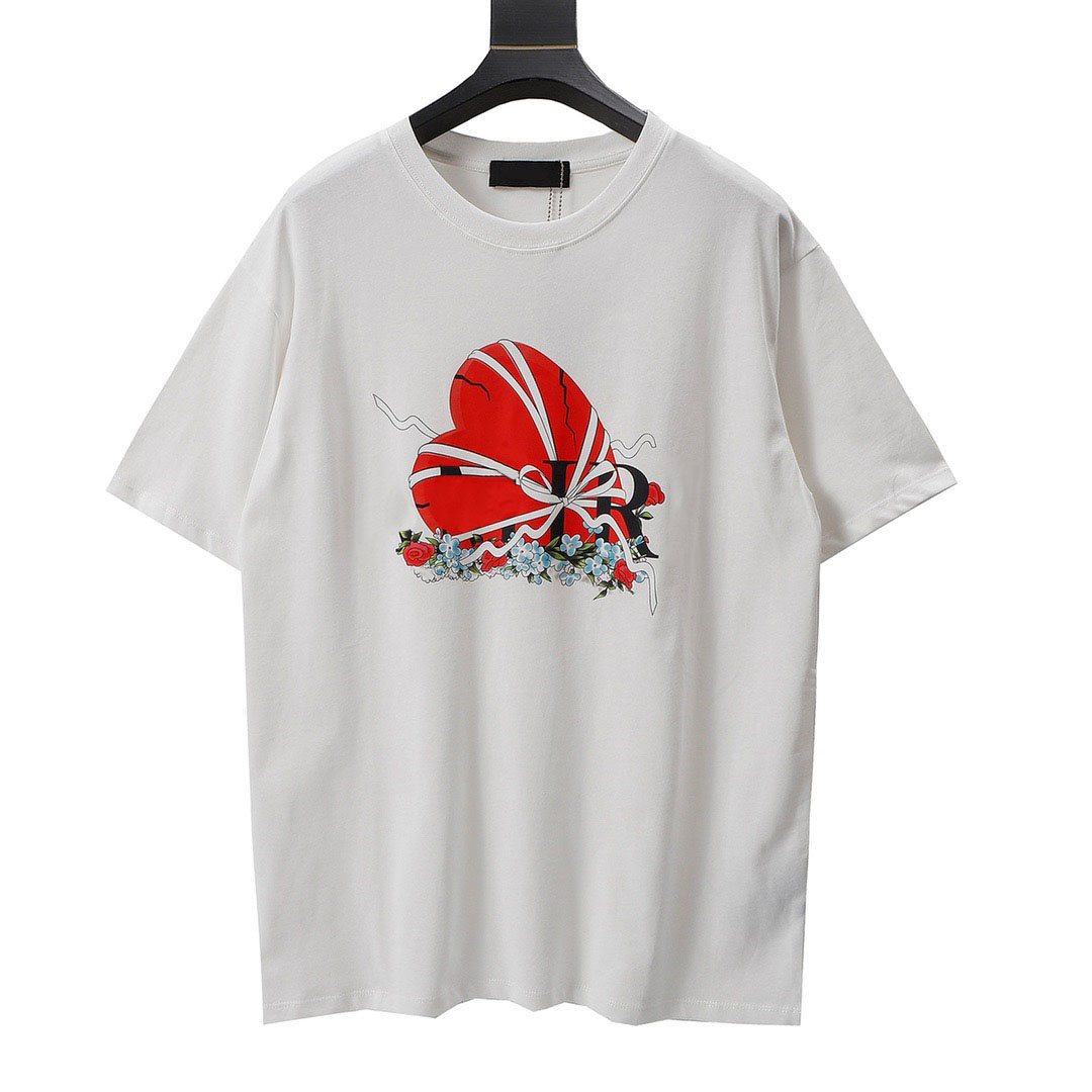 

2022ss spring and summer new high grade cotton printing short sleeve round neck panel T-Shirt Size: m-l-xl-xxl-xxxl Color: black white 2c61