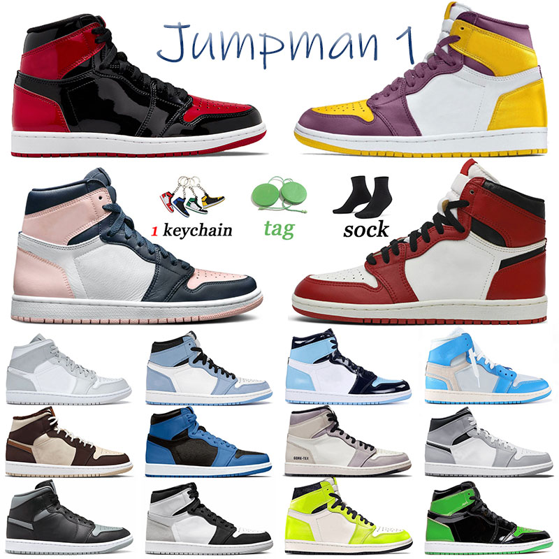 

Jumpman 1 1s Basketballs Shoes US 12 Chicago Reimagined Men Trainers Patent Bred Stage Haze Women Sports Diamond Shorts Cream Dark Chocolate Designer Sneakers, 36-46 bubble gum